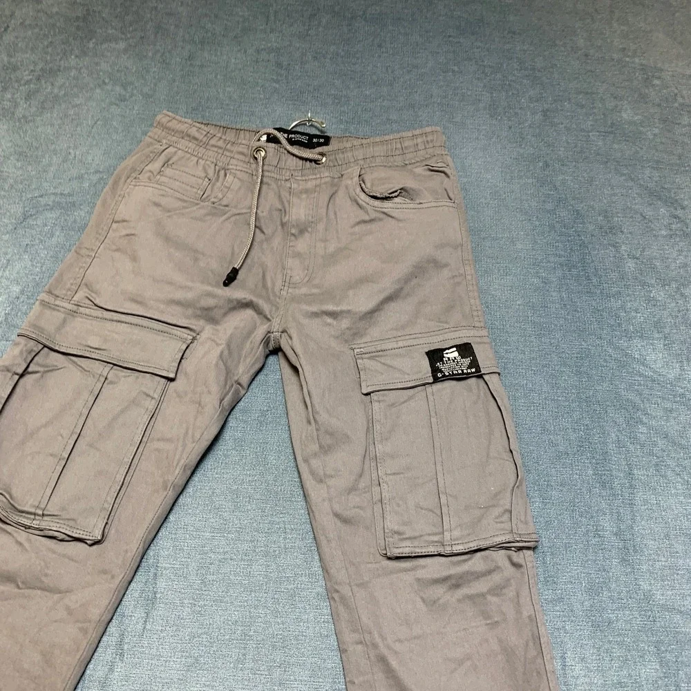 G-Star Raw Just The Product Cargo Joggers Pants Men 30x30 Gray Drawstring Pocket